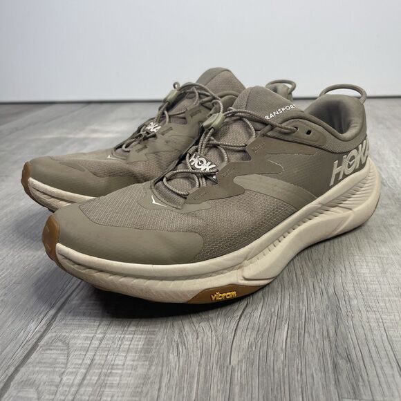 Hoka 1123153-DEGG Transport Running Shoes for Men - Dune/Eggnog 9.5 D Men’s A - Picture 1 of 10